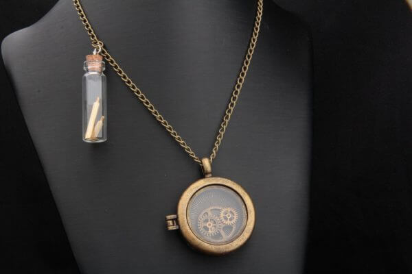 Steampunk Necklace, Gear Necklace, Steampunk Pendant