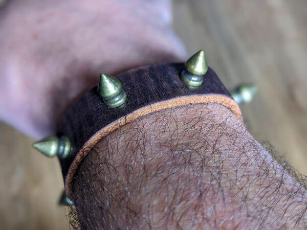 STEAMPUNK Leather Cuf, Steampunk Bracelet, Steampunk Cosplay, Gothic Cuff, Steampunk Accessory, Cyperpunk Bracelet, Punk Leather Bracelet