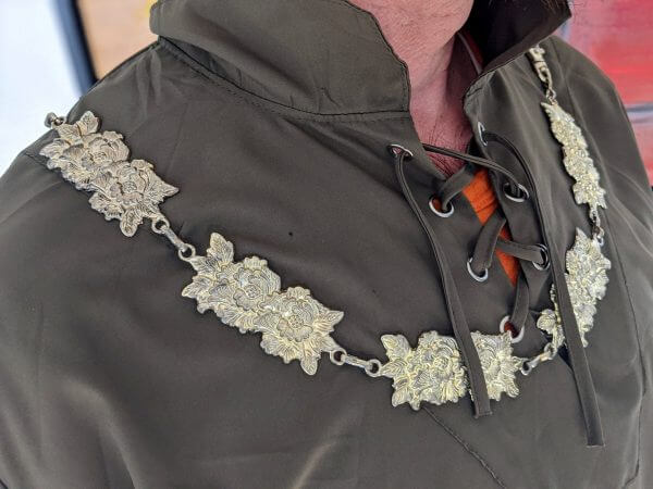 STEAMPUNK, Renaissance, Victorian, Medieval Cosplay NECKLACE - 39 inches long - Heavy Metal alloy