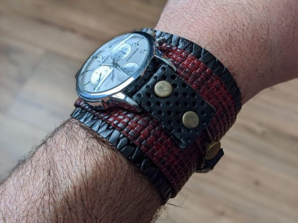 STEAMPUNK Leather Cuf, Steampunk watch, Steampunk Bracelet, Gothic Cuff, Watch Cuff, Unique Watch