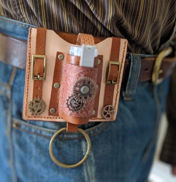 Steampunk LEATHER BELT KEY