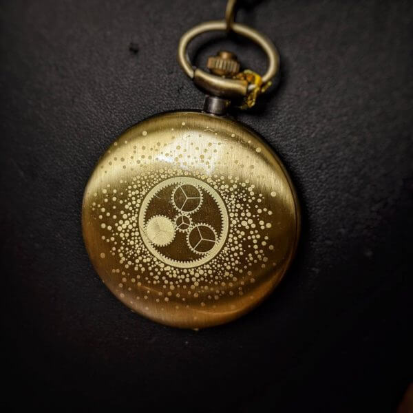STEAMPUNK Custom Engraving POCKET WATCH Necklace / Pendant - Pocket Watch