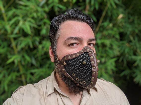 Adults' Steampunk Half Face Mask