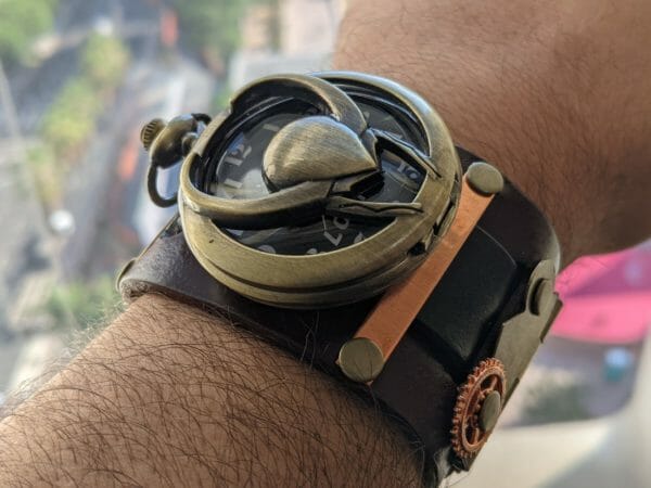 LOKI AVENGERS WATCH, Loki Watch Cuff, Hand Made in Genuine Leather, Steampunk Wrist Watch